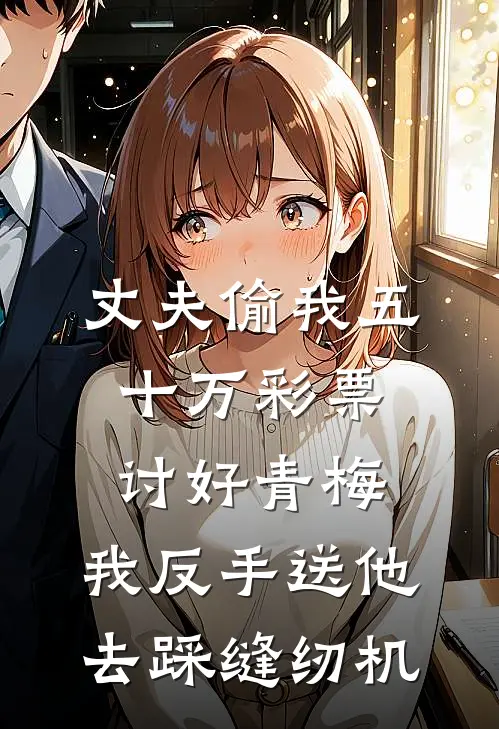 丈夫偷我五十万彩票讨好青梅，我反手送他去踩缝纫机