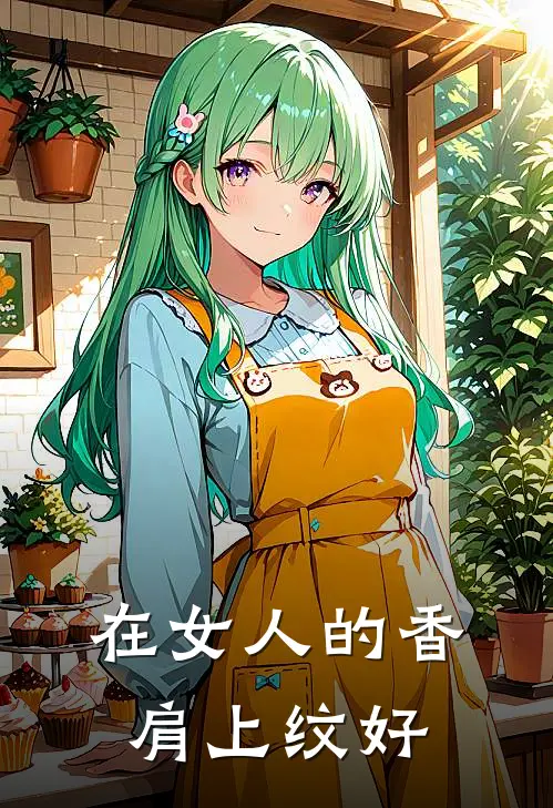 在女人的香肩上纹好