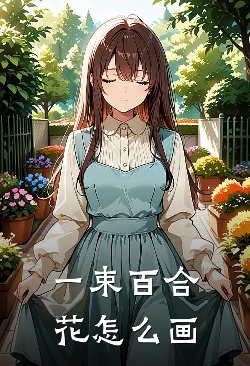 一束百合花怎么画